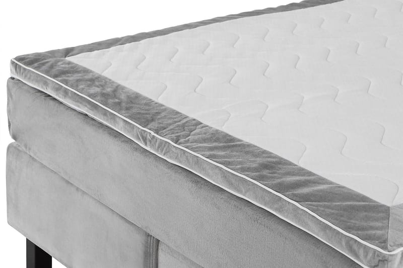 Princess Kontinentalsäng 120x200cm - Ljusgrå/Sammet - Products - Möbler - Säng - Enkelsäng