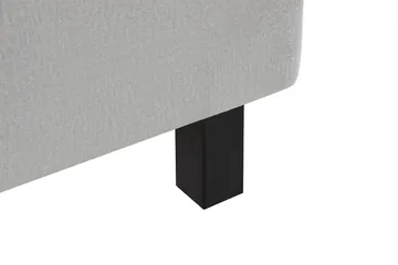 Princess Kontinentalsäng 140x200 cm - Ljusgrå/Sammet - Products - Möbler - Säng - Kontinentalsäng