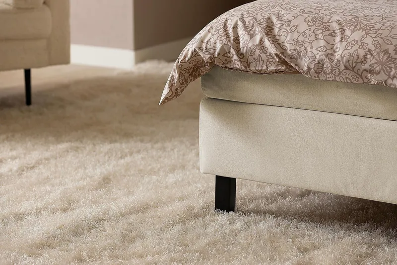 Princess Kontinentalsäng 140x200cm - Beige/Sammet - Products - Möbler - Säng - Kontinentalsäng