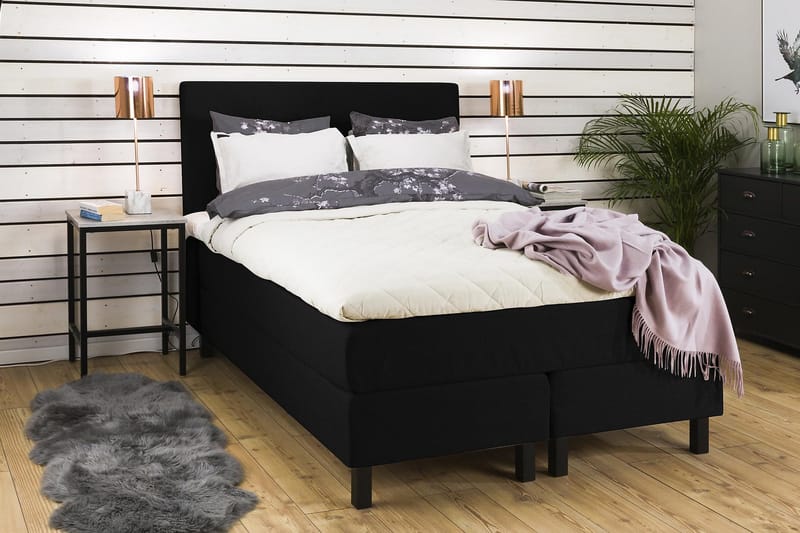 Princess Kontinentalsäng 140x200cm - Svart - Products - Möbler - Säng - Kontinentalsäng