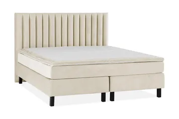 Princess Kontinentalsäng 160x200cm - Beige/Sammet - Products - Möbler - Säng - Kontinentalsäng