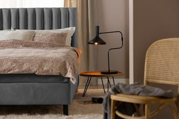 Princess Kontinentalsäng 160x200cm - Mörkgrå/Sammet - Products - Möbler - Säng - Kontinentalsäng