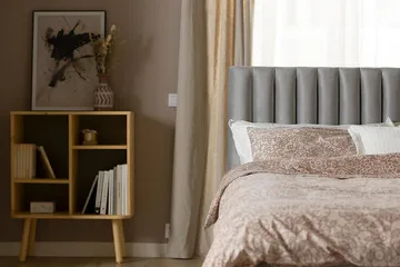 Princess Kontinentalsäng 180x200cm - Ljusgrå/Sammet - Products - Möbler - Säng - Kontinentalsäng