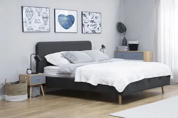 Rennes Sängram 140x200 cm - Grå - Products - Möbler - Säng - Dubbelsäng