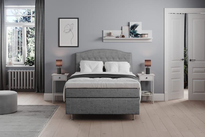 Belda Sänggavel 120 cm Svängd - Grå - Products - Möbler - Säng - Sängtillbehör & sänggavel - Sänggavel