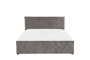 Saleux Förvaringssäng 140x200cm - Sammet/Grå - Products - Möbler - Säng - Säng med förvaring
