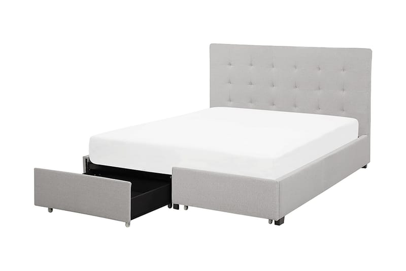 Sandrick Kontinentalsäng med Förvaring 160x200 - Grå - Products - Möbler - Säng - Säng med förvaring