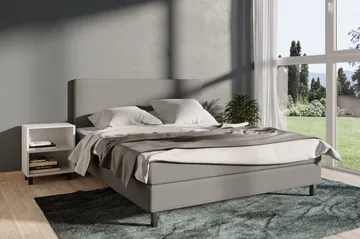 Select No 1 Komplett Sängpaket 180x200 - Ljusgrå/Svart - Products - Möbler - Säng - Kontinentalsäng
