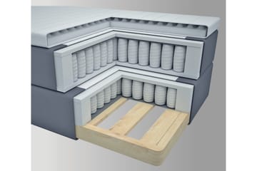 Select No 3 Komplett Sängpaket 120x200 Fast - Ljusgrå/Metall - Products - Möbler - Säng - Enkelsäng