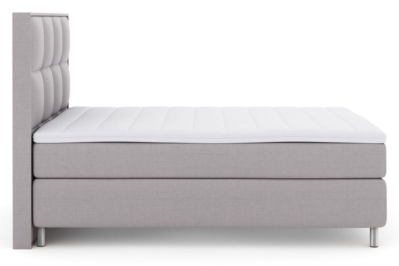 Select No 3 Komplett Sängpaket 140x200 Fast/Medium - Ljusgrå/Metall - Products - Möbler - Säng - Kontinentalsäng