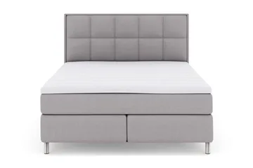 Select Rutig Sänggavel 160 cm - Ljusgrå