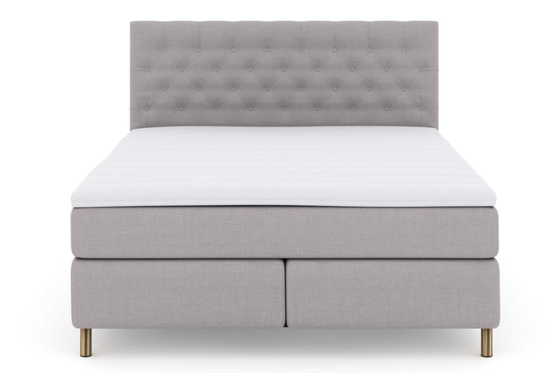 Select No 3 Komplett Sängpaket 180x200 Fast, Ljusgrå/Koppar