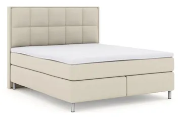 Select No 3 Komplett Sängpaket 210x210 Fast - Beige/Metall - Products - Möbler - Säng - Kontinentalsäng