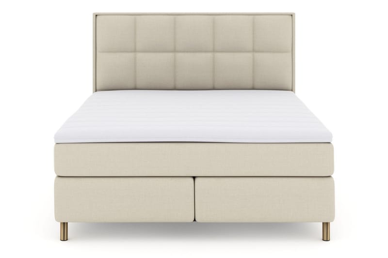 Select No 3 Komplett Sängpaket 210x210 Fast/Medium, Beige/Koppar