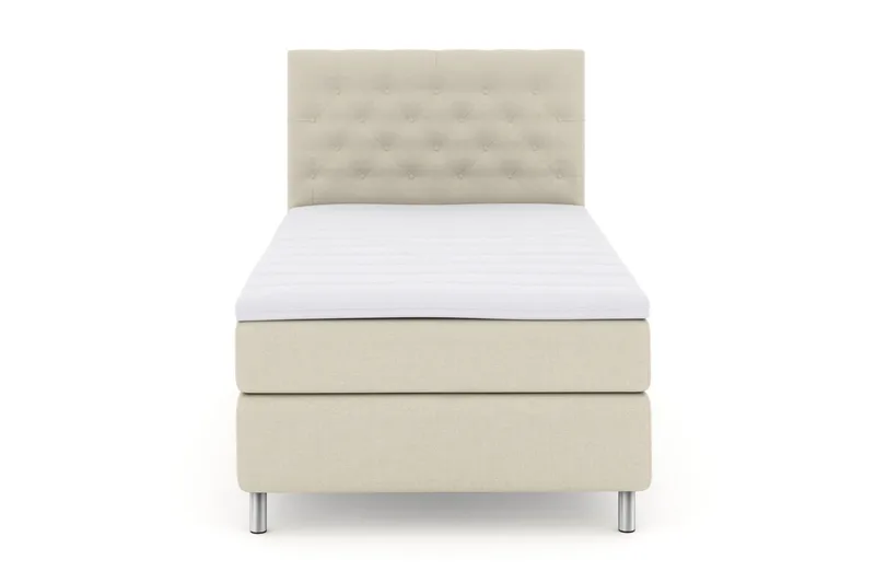 Select No 3 Kontinentalsäng 120x200 Medium, Beige/Metall