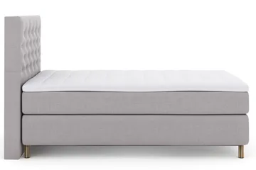 Select No 3 Kontinentalsäng 120x200 Medium - Ljusgrå/Koppar - Products - Möbler - Säng - Enkelsäng