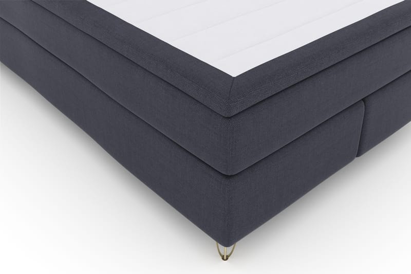 Select No 4 Komplett Sängpaket 140x200 Fast - Blå/Metall V-form - Products - Möbler - Säng - Kontinentalsäng