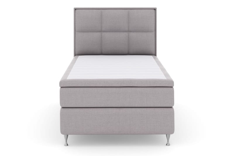 Select No 5 Komplett Sängpaket 120x200 Fast Latex, Ljusgrå/Silver