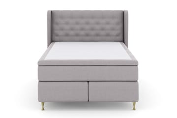 Select No 5 Komplett Sängpaket 140x200 Fast Latex - Ljusgrå/Guld - Products - Möbler - Säng - Kontinentalsäng