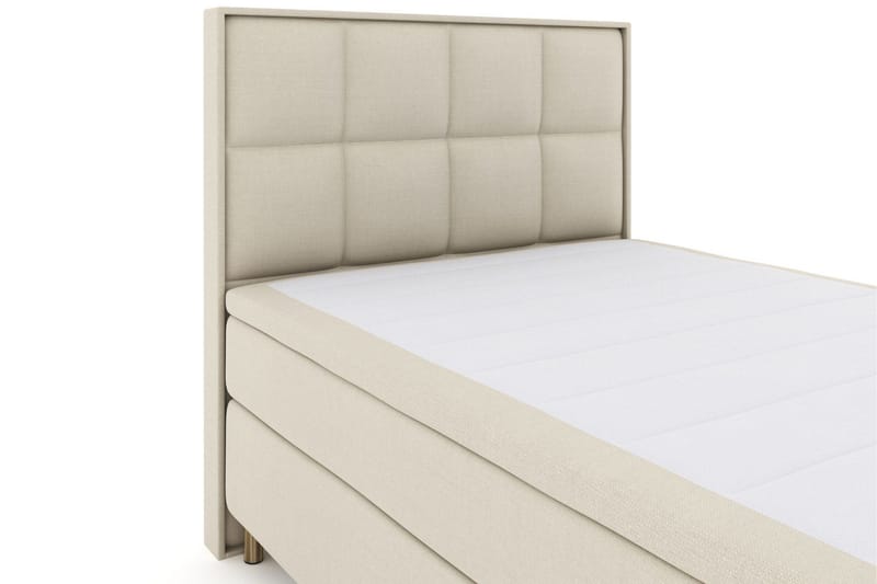 Select No 5 Komplett Sängpaket 140x200 Fast Watergel - Beige/Koppar - Products - Möbler - Säng - Kontinentalsäng