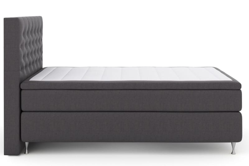 Select No 5 Komplett Sängpaket 140x200 Fast/Medium Watergel - Mörkgrå/Silver - Products - Möbler - Säng - Kontinentalsäng