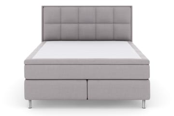 Select No 5 Komplett Sängpaket 160x200 Fast Watergel - Ljusgrå/Metall - Products - Möbler - Säng - Kontinentalsäng