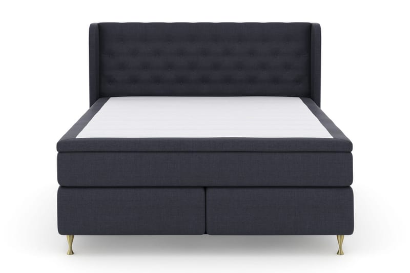 Select No 5 Komplett Sängpaket 180x200 Medium Watergel, Blå/Guld