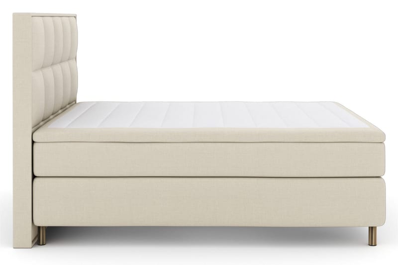 Select No 5 Komplett Sängpaket 210x210 Fast Watergel - Beige/Koppar - Products - Möbler - Säng - Kontinentalsäng