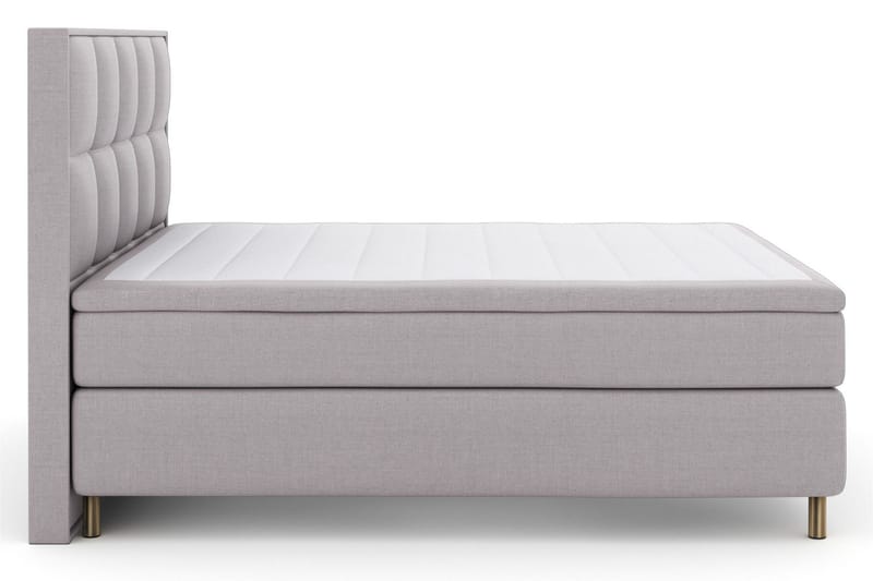 Select No 5 Komplett Sängpaket 210x210 Fast Watergel, Ljusgrå/Koppar