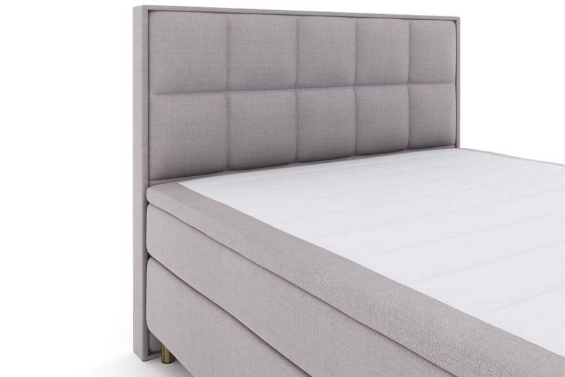 Select No 5 Komplett Sängpaket 210x210 Fast Watergel - Ljusgrå/Koppar - Products - Möbler - Säng - Kontinentalsäng