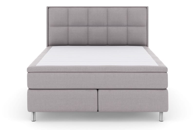 Select No 5 Komplett Sängpaket 210x210 Fast Watergel - Ljusgrå/Metall - Products - Möbler - Säng - Kontinentalsäng