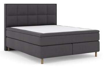 Select No 5 Komplett Sängpaket 210x210 Fast Watergel - Mörkgrå/Koppar - Products - Möbler - Säng - Kontinentalsäng