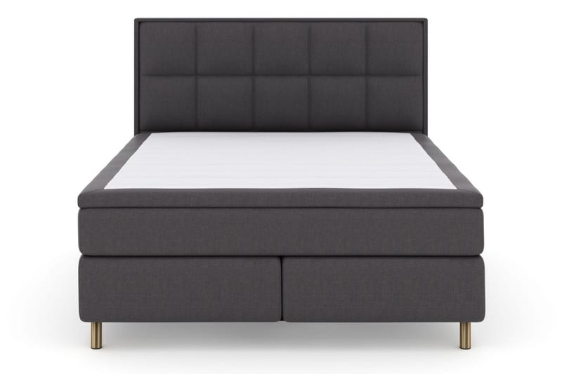 Select No 5 Komplett Sängpaket 210x210 Fast Watergel - Mörkgrå/Koppar - Products - Möbler - Säng - Kontinentalsäng