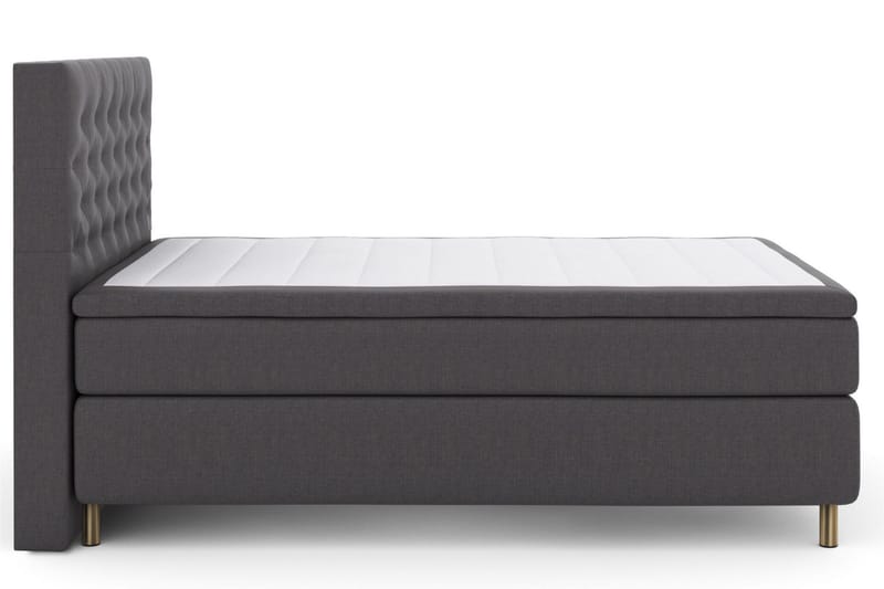 Select No 5 Kontinentalsäng 140x200 Medium Latex - Mörkgrå/Koppar - Products - Möbler - Säng - Kontinentalsäng