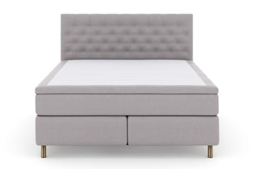 Select No 5 Kontinentalsäng 160x200 Medium Latex - Ljusgrå/Koppar - Products - Möbler - Säng - Kontinentalsäng