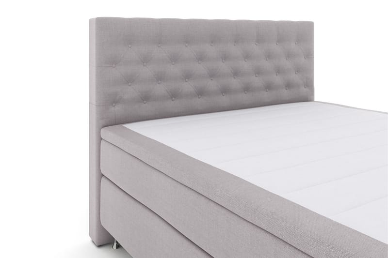 Select No 5 Kontinentalsäng 210x210 Fast Watergel - Ljusgrå/Silver - Products - Möbler - Säng - Kontinentalsäng