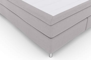 Select No 5 Kontinentalsäng 210x210 Fast/Medium Watergel - Ljusgrå/Metall - Products - Möbler - Säng - Kontinentalsäng