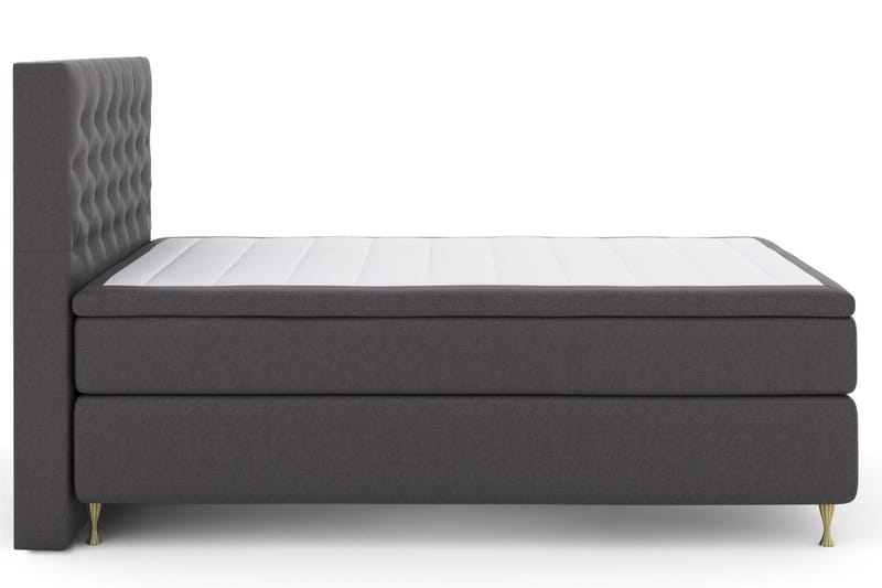 Select No 6 Komplett Sängpaket 140x200 F/M Latex/Memory - Mörkgrå/Guld - Products - Möbler - Säng - Kontinentalsäng
