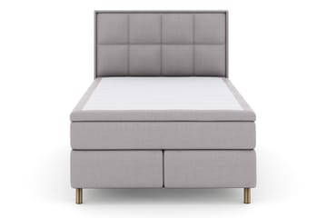 Select No 6 Komplett Sängpaket 140x200 Medium Latex/Memory - Ljusgrå/Koppar - Products - Möbler - Säng - Kontinentalsäng