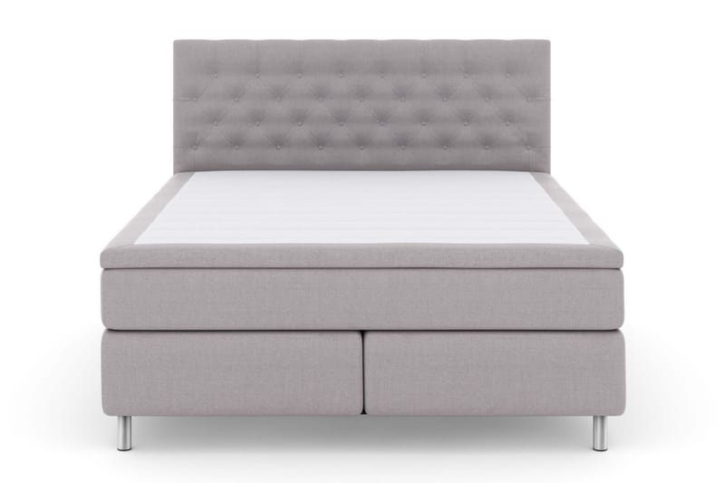 Select No 6 Kontinentalsäng 180x200 Fast Watergel - Ljusgrå/Metall - Products - Möbler - Säng - Kontinentalsäng