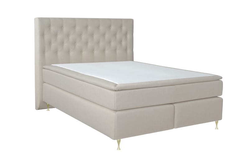 Select No 6 Kontinentalsäng 210x210 Fast Latex/Memory - Beige/Guld - Products - Möbler - Säng - Kontinentalsäng