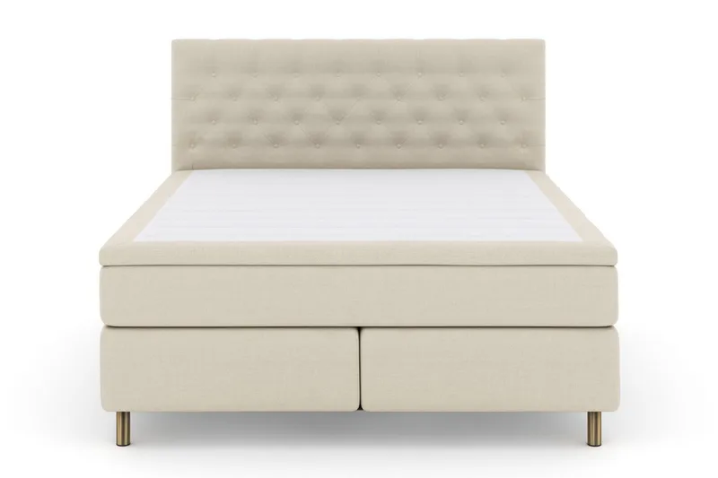Select No 6 Kontinentalsäng 210x210 Fast/Medium Latex/Memory, Beige/Koppar