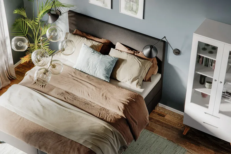 Sleepy Kontinentalsäng 160x200 cm - Svart - Products - Möbler - Säng - Kontinentalsäng