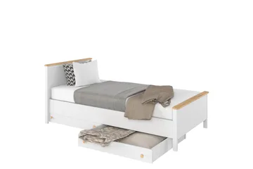 Storys Sängram 200x90 cm - Vit - Products - Möbler - Säng - Sängram & sängstomme