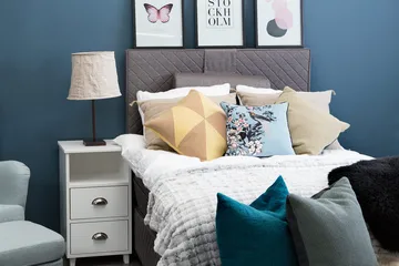 Sundborn Kontinentalsäng 140x200  Grå - Grå - Products - Möbler - Säng - Kontinentalsäng