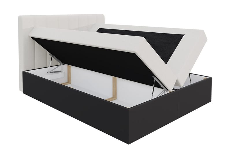 Vasil Kontinentalsäng 140x200 - Svart - Products - Möbler - Säng - Säng med förvaring