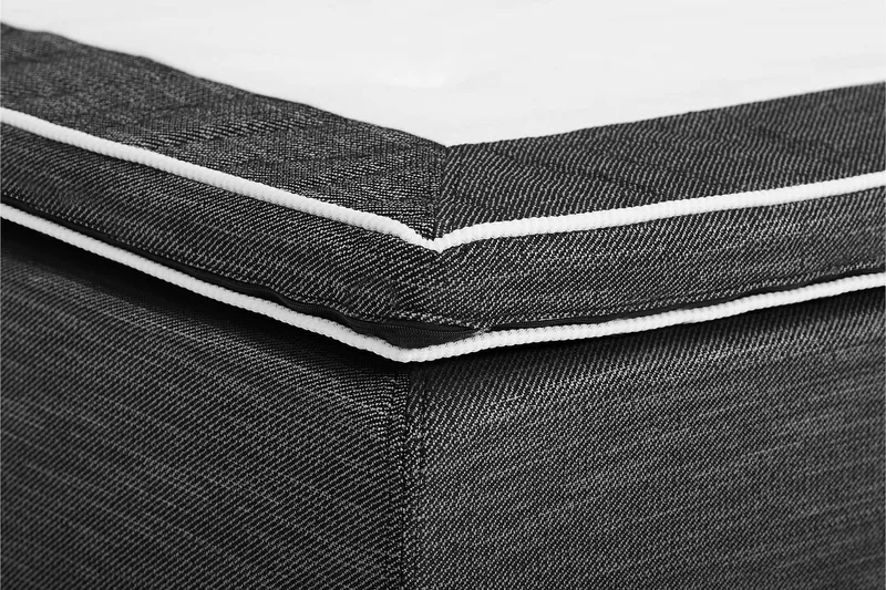 Viken Bas Ramsäng 80x200 cm - Grå/Ek - Products - Möbler - Säng - Enkelsäng