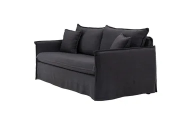 Nova 3-sits Soffa - Svart - Products - Möbler - Soffa - 3 sits soffa