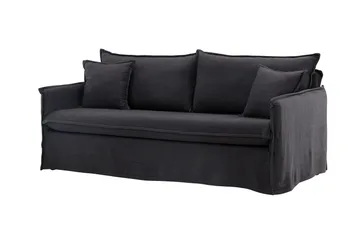 Nova 3-sits Soffa - Svart - Products - Möbler - Soffa - 3 sits soffa