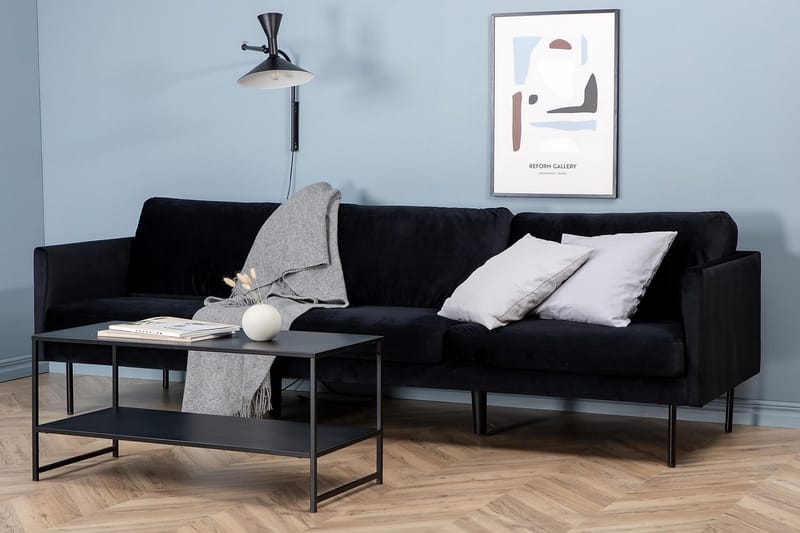 Zoom 3-sits soffa - Svart - Products - Möbler - Soffa - 3 sits soffa